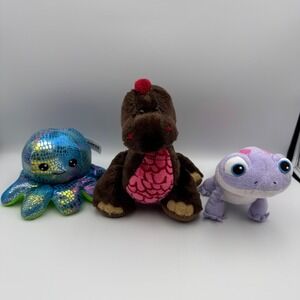 Plush Toy Lot Octopus Dinosaur Lizard Stuffed‎ Animal Kids Gift Bundle